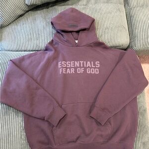 Essentials Fear of God Hoodie Plum/Burgundy
